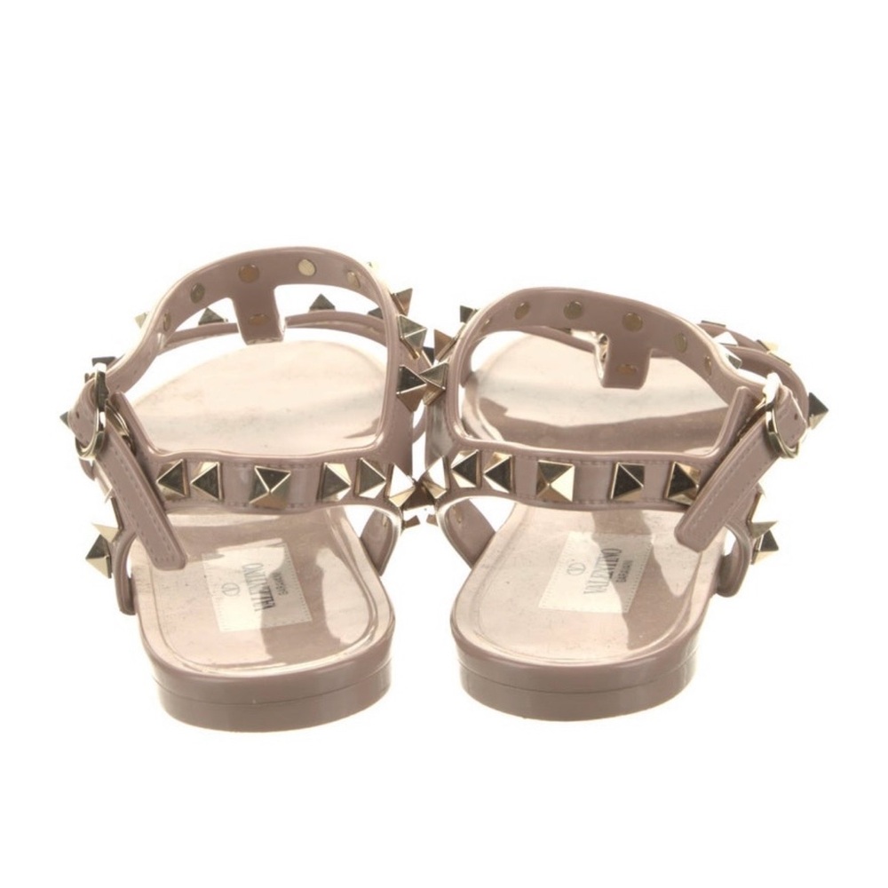 Valentino Garavani Beige Studded Sandals - Picture 4 of 5